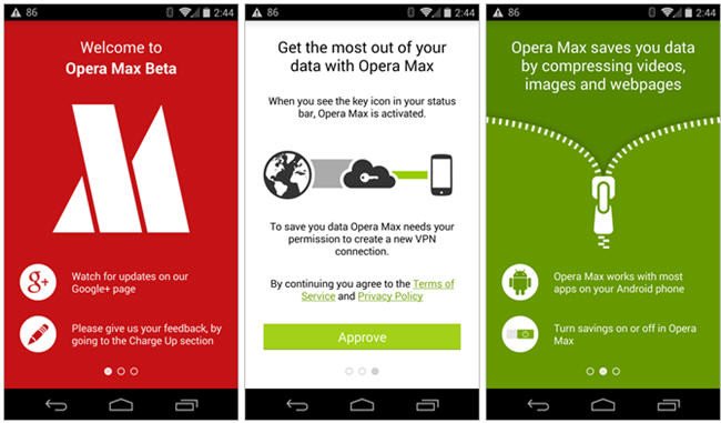 Opera Max app download