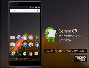 Tecno Camon C8 android 6.0 marshmallow