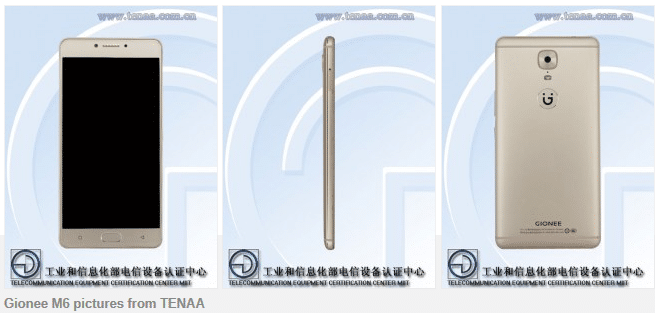gionee m6 images