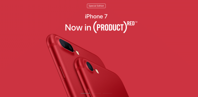 apple red iphone 7