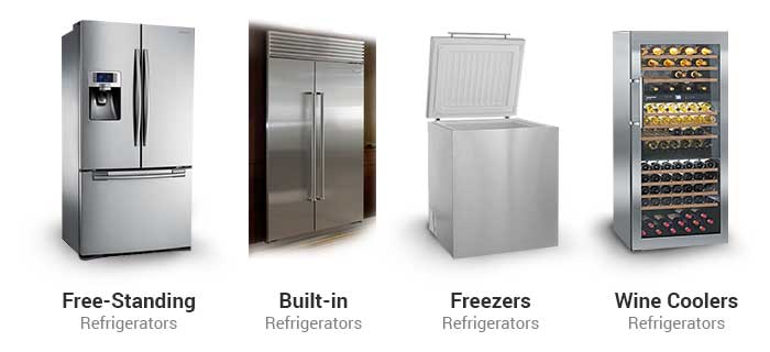 types of refrigertor