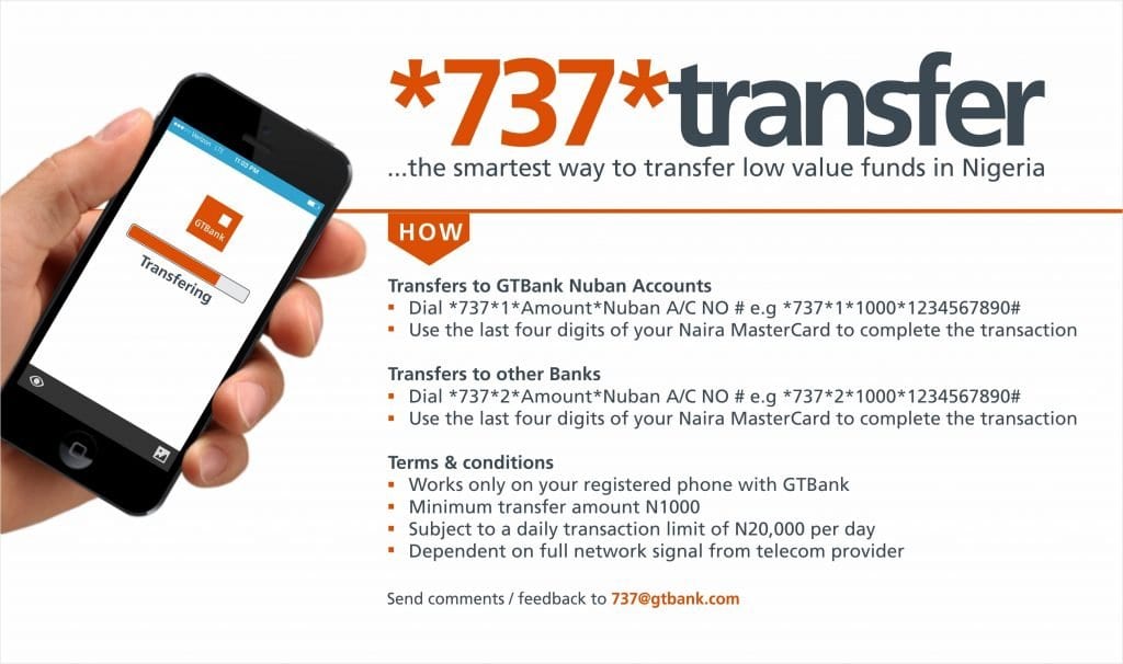 *737 GTBank Transfer Code - How To Transfer From GTBank To Other Banks