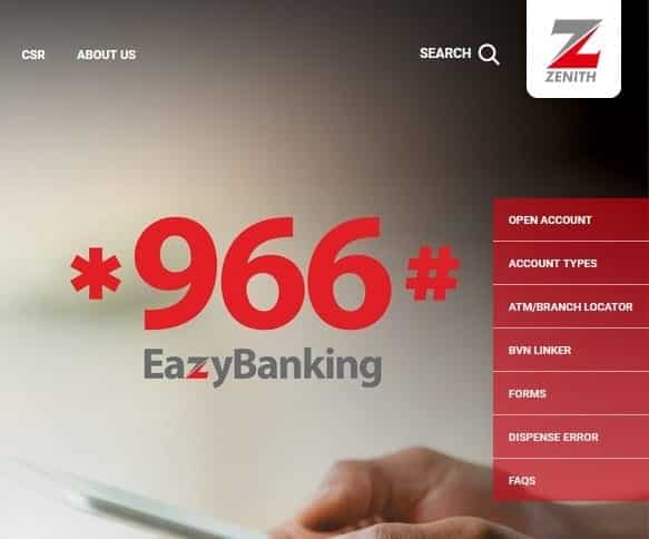 Zenith bank transfer code