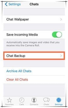 backup whatsapp chats on iphone
