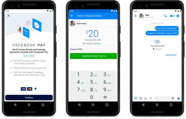 Facebook Pay is not coming at the right time but it is for Messenger, Whatsapp, and Instagram