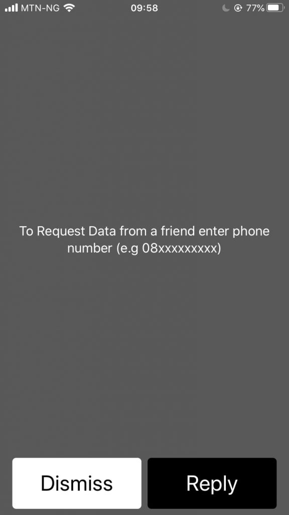 how to request mtn data