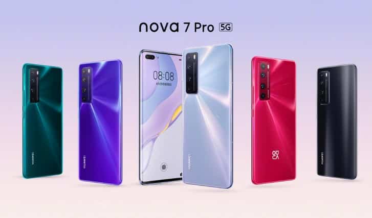 HUAWEI nova 7 5G, nova 7 Pro 5G, and nova 7 SE 5G announced