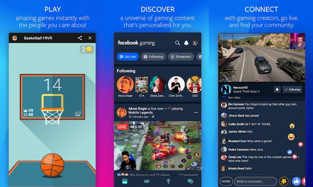 Facebook launches a gaming app with Go Live to take on Twitch and Youtube