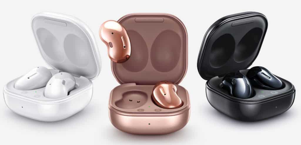 Samsung Galaxy Buds Live TWS earphones comes with a bean-shaped design