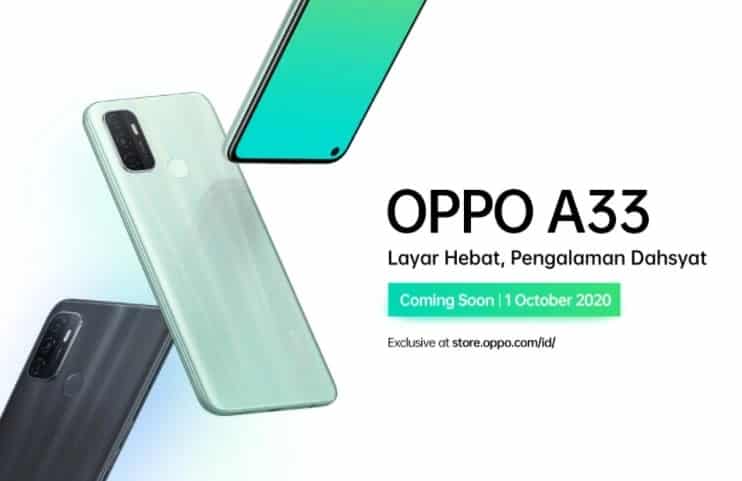 OPPO A33 goes official in Indonesia with 90Hz refresh rate