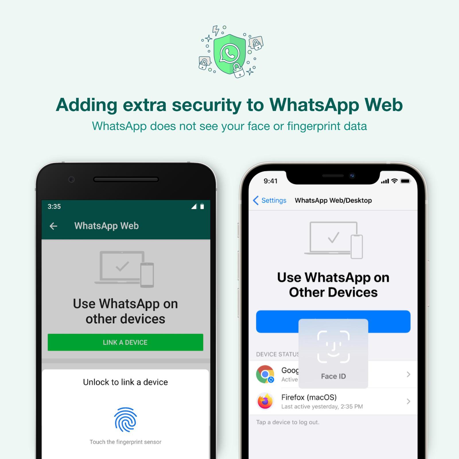 Whatsapp adds security authentication for web and desktop clients login