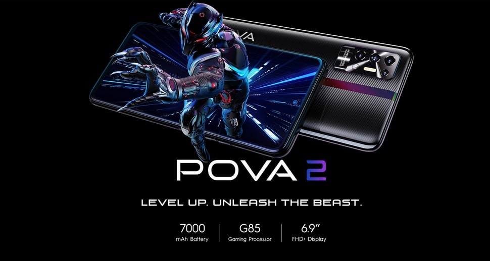 TECNO POVA 2 announced with Helio G85, 6.9-inch" and 7000mAh